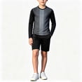 thumbnail image 4 of Kids Goalkeeper Uniform, Multicolor Long Sleeve Football Training Set, Soccer Goalie Jersey & Pants For Boys & Girls Black 11-12 Years, 4 of 6