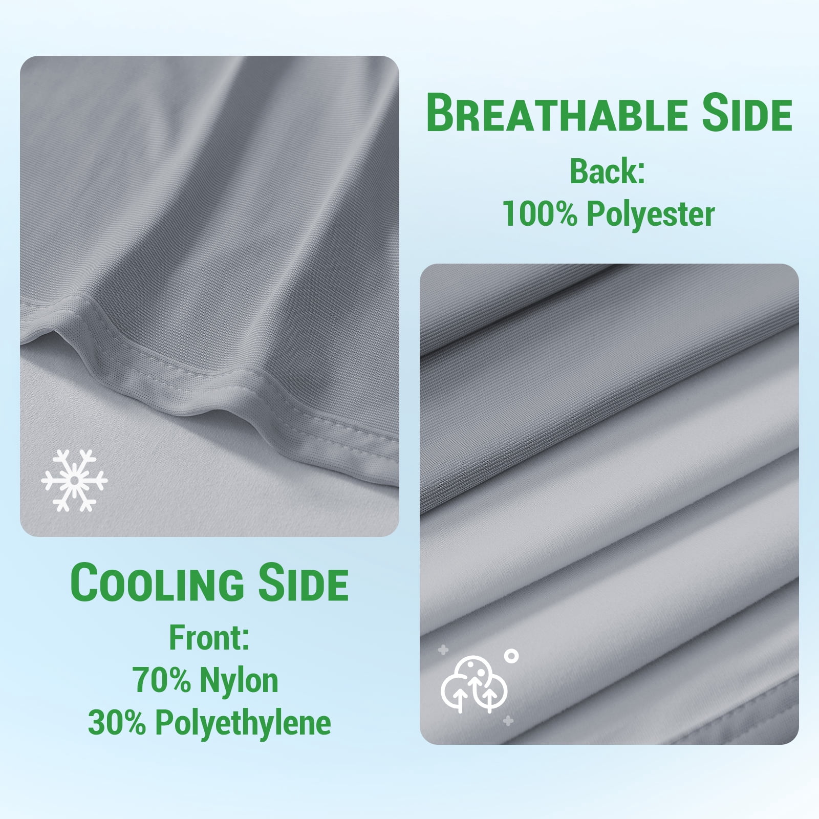 GOGREEN Gray Polyester Bed Blanket, TwinXL-Lightweight, Cool Touch