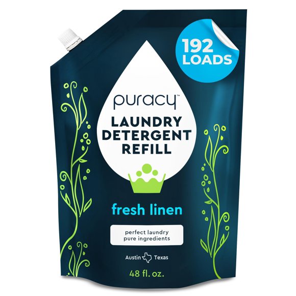 Detergente para ropa Puracy Liquid Refill, 48 oz, 192 cargas