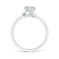 thumbnail image 2 of ANGARA Natural 0.5 Ct. Diamond Solitaire Ring in 14K White Gold for Women (Ring Size: 3), 2 of 9