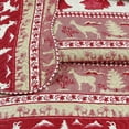 thumbnail image 2 of Marina Decoration Rich Printed Embossed Pinsonic Coverlet Bedspread Ultra Soft Bedding Summer Quilt Set with Shams, Cabin Red Goat Pattern, 2 of 7