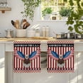 thumbnail image 4 of Independence Day Kitchen Towels Set of 4, Eagle U.S Flag Red Blue Stripes Retro Absorbent Dish Towels for Kitchen, Microfiber Hand Towel, Quick Drying Tea Towel for Cleaning Decorative Dishcloths, 4 of 7