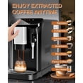 thumbnail image 6 of Kselythan Espresso Machine with Grinder,20 Bar Coffee Machine with Milk Frother Steam Wand,1.5L Water Tank,Touch Display,1-15 Adjustable Grind Size Levels,Professional Espresso Maker, 6 of 9
