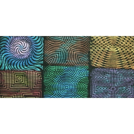 Jack Richeson Rubbing Plates, Set of 6, For use with Paper, Fabric, Clay, Metal, Paint, & more By Cedar