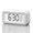 WHITE, variant on VOLIVO Square Digital Alarm Clock, Battery Operated Clock Mini , Bedside Clock with Night Light, Large Display, Snooze, Temperature, for Living Room, Bedroom, Office