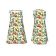 thumbnail image 7 of Fotbe Retro Bike Pattern Women’s Summer Tank Midi Dress – Sleeveless A-Line Dress, Floral T-Shirt Dress, Casual Flowing Beach Sundress, 7 of 7