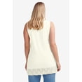 thumbnail image 2 of Ellos Women's Lace Hem Tunic Tank Tunic, 2 of 3