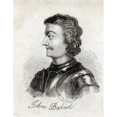 Posterazzi John I of Scotland John De Baliol 1249 1314 King of The Scots From The Book Crabbs Historical Dictionary Published 1825 Poster Print - Large - 24 x 32