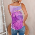 thumbnail image 6 of Wycnly Womens Tank Tops Lightweight Comfy Loose Fit Fashion Metal Strap Going out Tops Vest Shirts Summer Trendy Marbled Print V-Neck Sleeveless Shirts Blouse Pink XL, 6 of 6