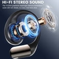thumbnail image 4 of Audífonos de Oído Abierto, Audífonos Inalámbricos No Intraaurales con Gancho Cómodo para la Oreja con Bluetooth 6.0 y Llamadas Claras ENC, 48 H de Reproducción, Audífonos Bluetooth para Deporte, Viaj, 4 of 8