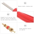 thumbnail image 4 of Tire Stem Core Remover Repairer Car Truck Motorcycle Tyre Spool Valve Tools Red, 4 of 6