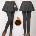 thumbnail image 3 of Pantalones de pijama Gibobby mujer Ropa interior casual navideña Botas térmicos falsos de dos piezas Gris XL, 3 of 5