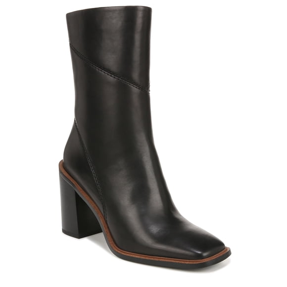 Bota Franco Sarto Stevie de Media Caña en Cuero Negro Talla 8.5 M