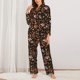 thumbnail image 2 of Balery BBQ Party Conjunto de Pijama con Estampado para Mujer, Conjunto de Dos Piezas con Manga Larga, Ropa de Dormir Suave con Bolsillos, Pijamas Cómodos-Large, 2 of 7
