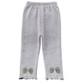 thumbnail image 2 of piuwrlz Girls Boys Winter Thick Velvet Pants for Kids Long Plush Cotton Sweatpants Gray Size 12 Months, 2 of 9