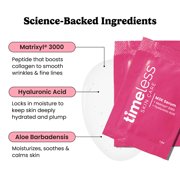 Timeless Skin Care Matrixyl 3000 Serum Personal Care Face Serum Supports Hydration with Hyaluronic Acid Fragrance Free for Skin Care Pouches