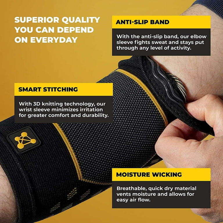 CopperJoint Pro Elbow Compression Sleeve for Men and Women