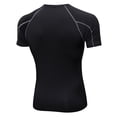 thumbnail image 4 of Camisa Pack de 3 camisetas de manga corta para hombre de secado rápido para correr fitness entrenamiento atlético camiseta camiseta básica, 4 of 7