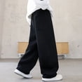 thumbnail image 4 of HAYIMI Children Kids Boys Daily Sweatpants Joggers Casual Solid Color Trousers For Teenagers Lightweight Pants With Pockets Versatile Slacks, 4 of 7