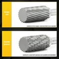 thumbnail image 3 of Gamvdout Carbide Die Grinder Bits, High Speed Tungsten Burr Drill Bit Cylindrical File Carving Working Tools for Plastic Wood Metal Steel Grinding Engraving Polishing, 3 of 6