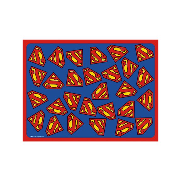 Superman DC Comics Superhero Logo Collage Dog Cat Pet Place Mat