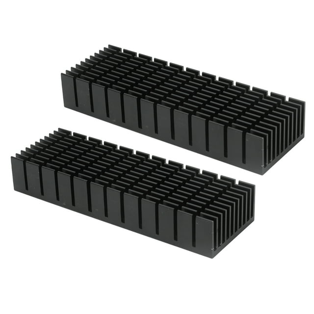 Cooling Fins, 120x40x20mm High Efficiency Aluminum Heatsinks Heat Dissipation Slotted Design Large Contact Area For CPU For Electronic Component Without Adhesive,With Adhesive