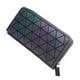 thumbnail image 1 of Cartera larga luminosa con celosía geométrica de romboides para mujer, monedero único con cremallera, tarjetero seitruly BB6696-05, 1 of 7