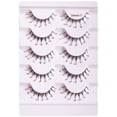 thumbnail image 3 of 5 Pairs False Eyelashes Natural Eyelashes with Rhinestones Decorative Diamond Lashes, 3 of 9