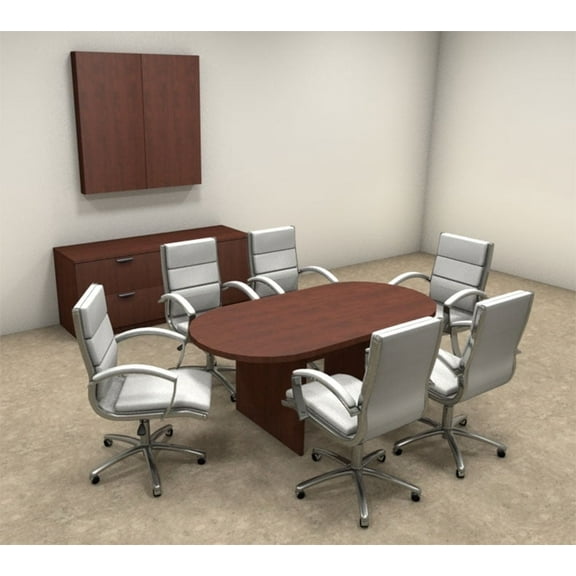 Modern Racetrack 6' Feet Conference Table, #OT-SUL-C2