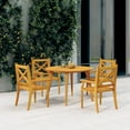 thumbnail image 1 of vidaXL 5 Piece Garden Dining Set Solid Wood Acacia, 1 of 5