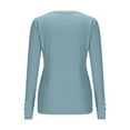 thumbnail image 5 of Karight Women's Long Sleeve Shirts Casual Square Neck Tops Slim Fit Rib Knit Basic Tee Fall Spring Clothes, 5 of 7