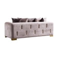 thumbnail image 5 of Impreza Velvet Fabric Sofa Made With Wood in Beige, 5 of 7