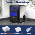thumbnail image 3 of Gymax Portable Nugget Ice Maker Countertop w/ Self-Cleaning One-Touch Operation, 3 of 10