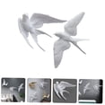 thumbnail image 5 of FRCOLOR 2Pcs White Resin Swallow Wall Decorations Living Room Bird Ornament for Home Decor, 5 of 6
