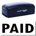 thumbnail image 1 of Large Pre-Inked Paid Stamp, Slim 1854, Ultra Slim Design, Impression Size 1-13/16" by 2-1/2", Up to 25,000 Impressions - Black Ink, 1 of 10