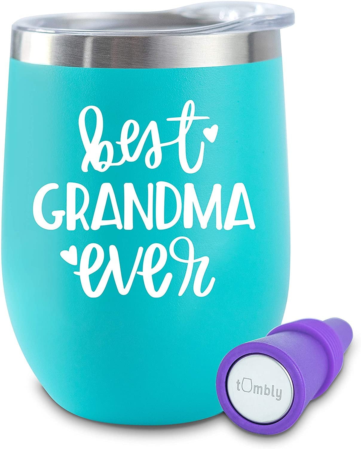 Grandma Gifts 12 oz Best Grandma Ever Tumbler with Lid Gifts for