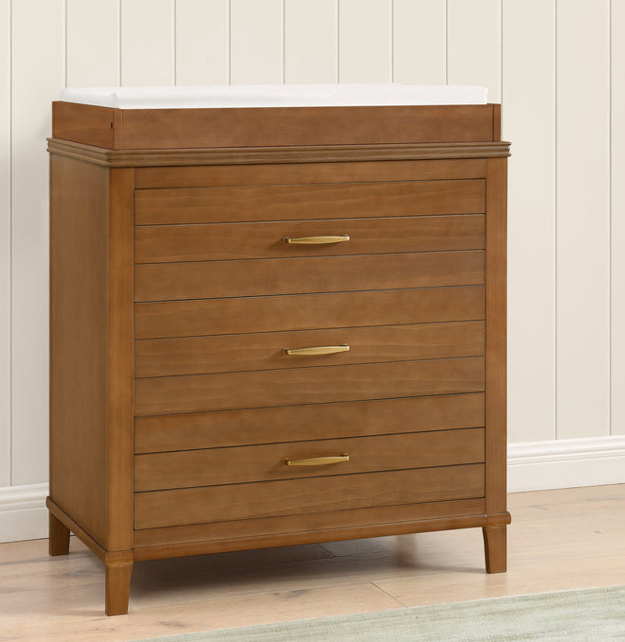 DaVinci Charlie 3-Drawer Dresser, Chestnut - Walmart.com