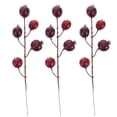 thumbnail image 1 of 3pcs Navidad Artificial Granada Flor Bayas Ramas Bayas (Rojo Oscuro), 1 of 5