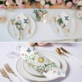 thumbnail image 3 of Spring Daisy Leaves Cloth Napkins, Farmhouse Watercolor Flowers Butterfly Washable and Reusable Dinner Napkins Set of 4, Table Napkin for Kitchen Party Birthday Wedding Hotel Housewarming 20"x20", 3 of 9