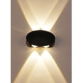 thumbnail image 1 of 4 LED Lámpara de pared para exteriores Interior y exterior Impermeable LED Luz blanca cálida Lámpara de pared Terraza Lámpara de jardín Decoración Sala de estar Dormitorio Lámpara de pared d, 1 of 5