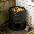 thumbnail image 6 of Waste Bin for Kitchen, 1 Piece Dark Green Compost Bin, Outdoor and Indoor Compost Container for Garden Yard Waste Disposal Shop Now, 6 of 7