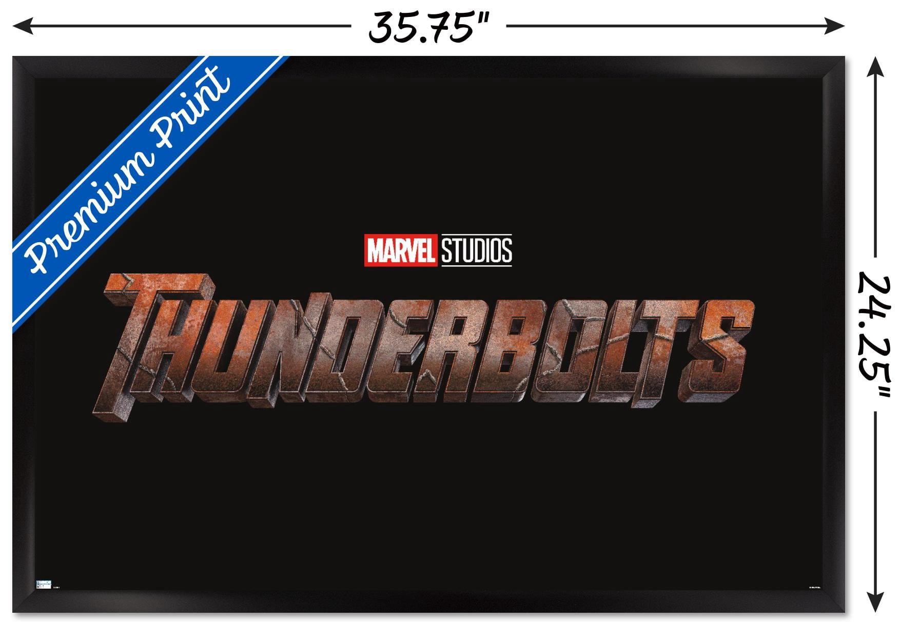 Marvel Thunderbolts - Logo Wall Poster, 22.375" x 34" Framed