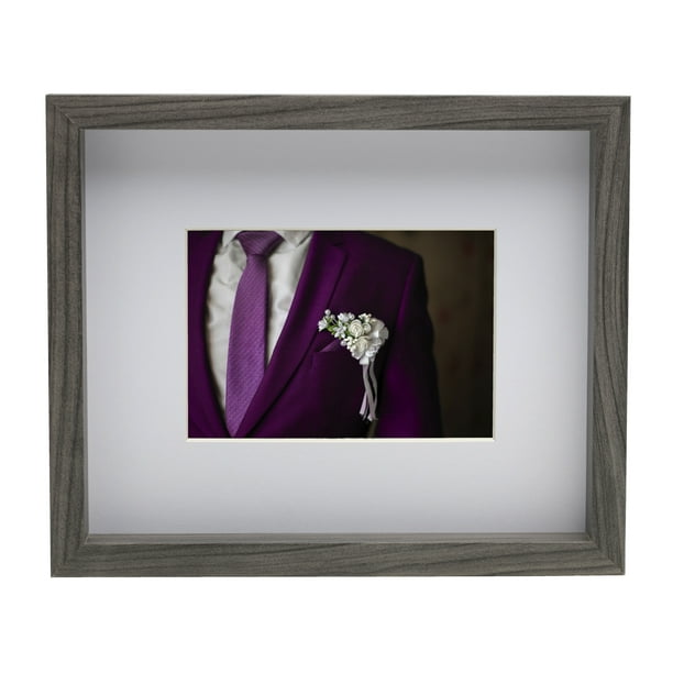 Melannco 10X12Inch Gray Picture Frame, Matted For 5X7 Photo Walmart