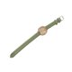 thumbnail image 2 of Reloj de Cuarzo Informal para Mujer con botón, batería, Lente de Vidrio, Reloj de Pulsera de aleación para Uso Diario, cinturón de Cuero Verde, 2 of 10
