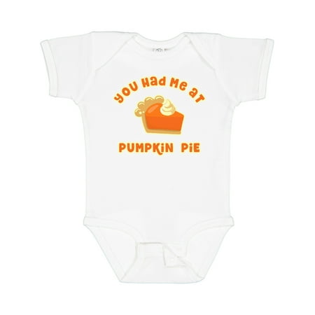 

Inktastic Had Me at Pumpkin Pie Boys or Girls Baby Bodysuit