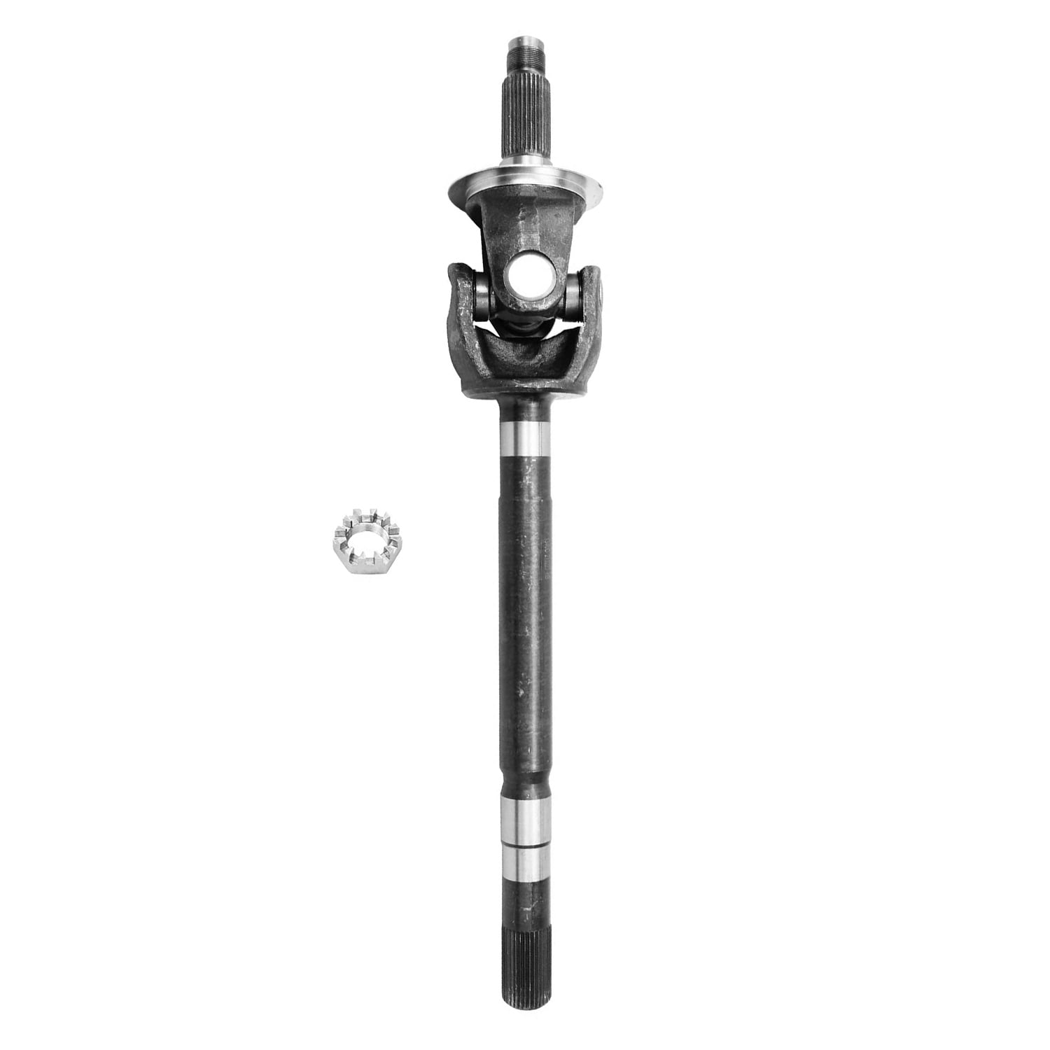 Detroit Axle - Front Left U-Joint Axle for 03-08 Dodge Ram 2500 3500, Driver Side Axle w/U-Joint 2003 2004 2005 2006 2007 2008 Replacement