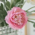 thumbnail image 5 of Yoyauz Artificial Flowers 3 Heads Peony Simulation Flower Velvet Dew Lotus Flower Home Decoration Fake Flowers, 5 of 6