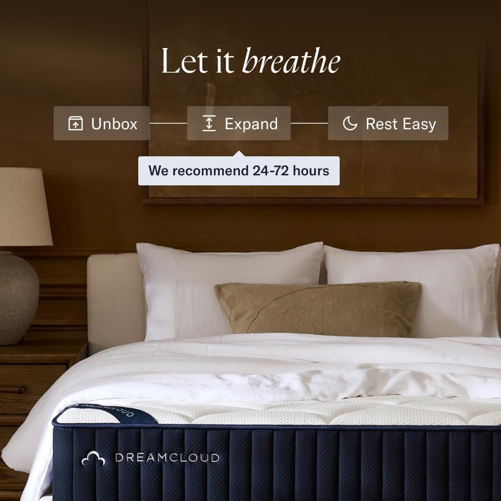 DreamCloud Classic 12" Twin Mattress - Memory Foam (New Version) - 365 Night Trial - Fiberglass Free - Forever Warranty - Mattress in a Box - CertiPUR-US® Certified