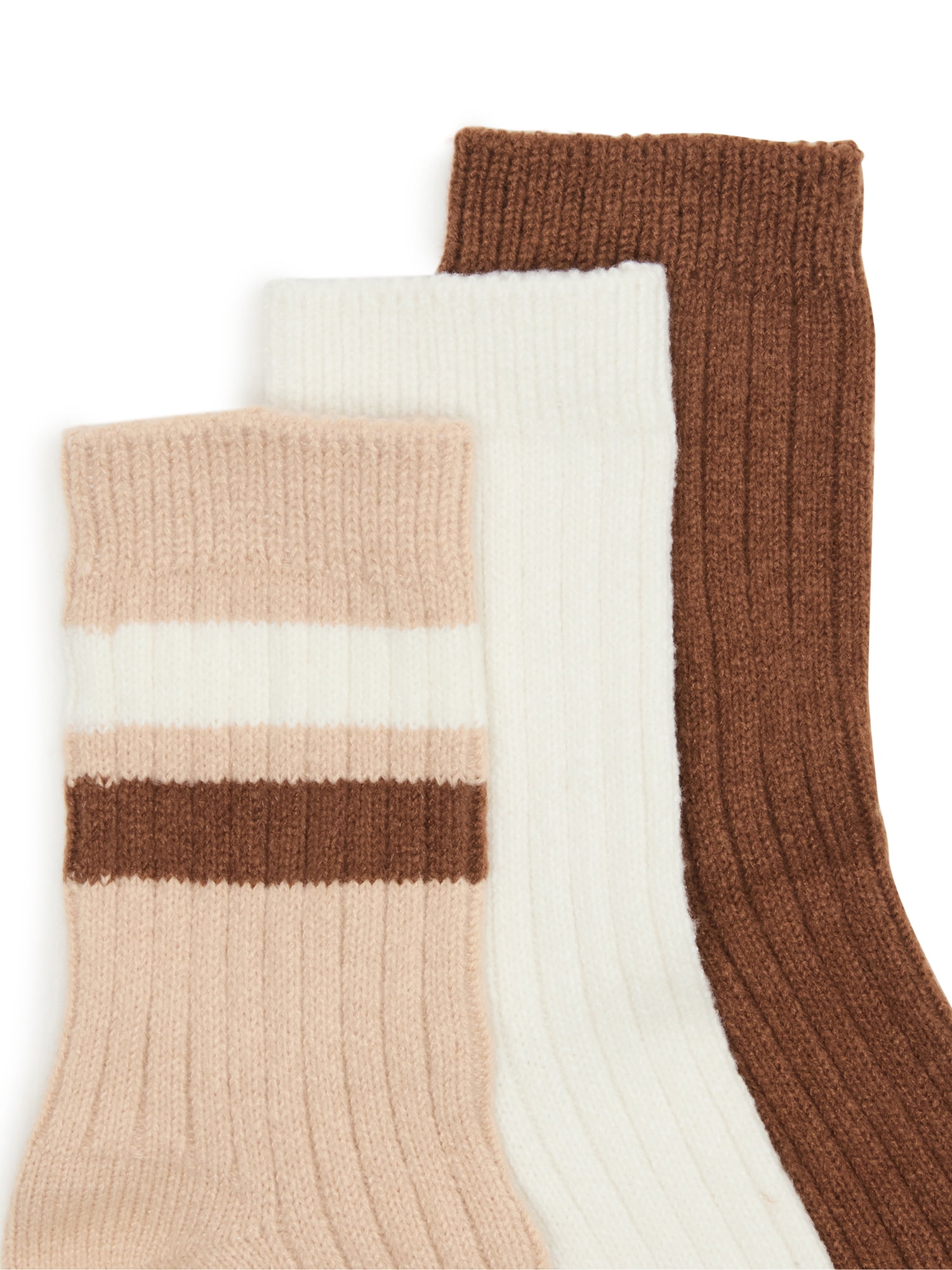 Madden NYC Women's Shortie Boot Socks, 3-Pack, Fits Shoe Size 5-10