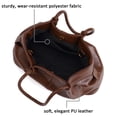thumbnail image 5 of Spencer Women's Satchel Soft PU Tote Bag Causal Work Handbags Lady Shoulder Crossbody Bags with Removable Strap, Black, 5 of 10